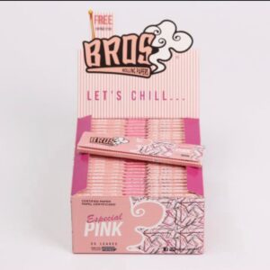 Bros Pink Coloured Rolling Paper - Wholesale