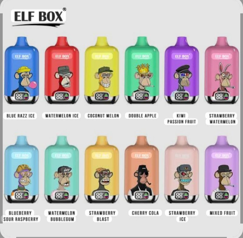 Elf Box (Monkey Design) 12000 Puffs