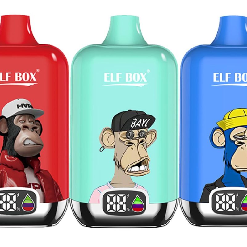 Elf Box (Monkey Design) 12000 Puffs